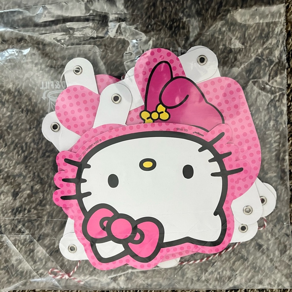 Hello Kitty Pink Party Banner